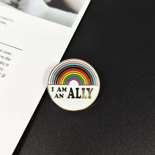 Miniatura 5 de Arturbo Bandera del Orgullo LGBTQ - Broches de solapa esmaltados de arco iris, insignias divertidas para ropa, bolsas, mochilas, sombreros