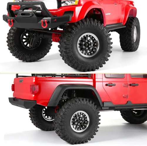 Miniatura 3 de Piezas de actualización de ruedas RC, ruedas Beadlock de 1.9 pulgadas, compensación ajustable para camiones 1/10 TRX6 TRX4 o SCX10 RC, hechas