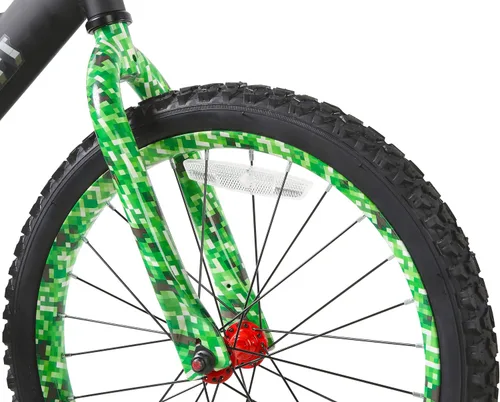 Miniatura 10 de Minecraft 18-Inch Kids Bike - Unisex Bike with Creeper Graphics, Coaster Brake, Adjustable Seat, Removable Training Wheels, Ages 6-9, 42”-53” Tall