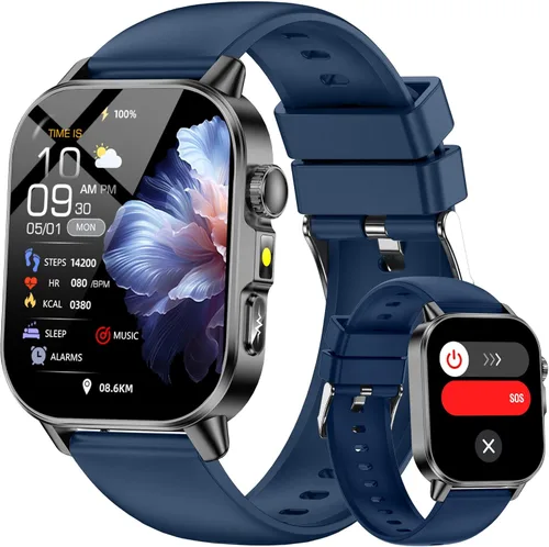 Miniatura 11 de Yowow BIT Reloj inteligente para hombres y mujeres con pantalla HD de 2.0 pulgadas, monitor de sueño de frecuencia cardíaca y oxígeno de presión