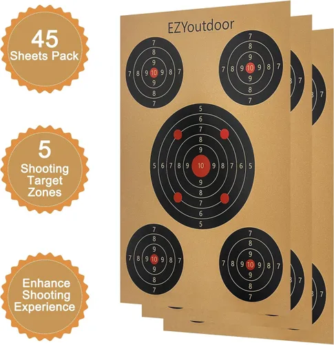Miniatura 3 de EZYoutdoor Soporte de objetivo ajustable, objetivos de papel de varios tamaños, resistente y fácil de ensamblar, soporte de objetivo portátil
