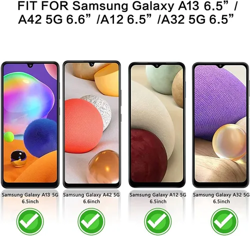 Miniatura 2 de NC [Paquete de 2] Protector de pantalla de privacidad para Samsung Galaxy A33 /A42 /A32 /A12/A13 5G/A02S/A03S vidrio templado, antirreflejos