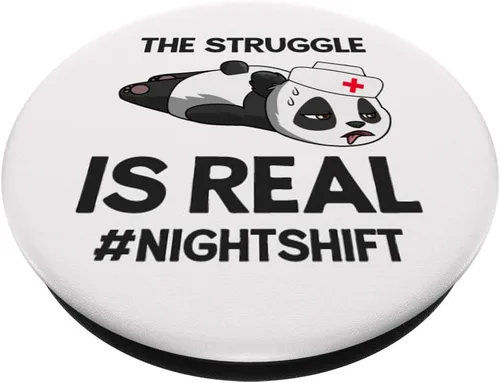 Miniatura 2 de Funny Nightshift Nurse PopSockets Grip for Late Shift Nurses - PopSockets Grip and Stand for Phones and Tablets
