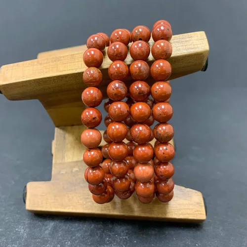 Miniatura 384 de Gem Avenue Handmade Round Bead Stretch Bracelet Unisex Natural Stone Beaded Jewelry for Men & Women, Elastic Wristband for Daily Wear
