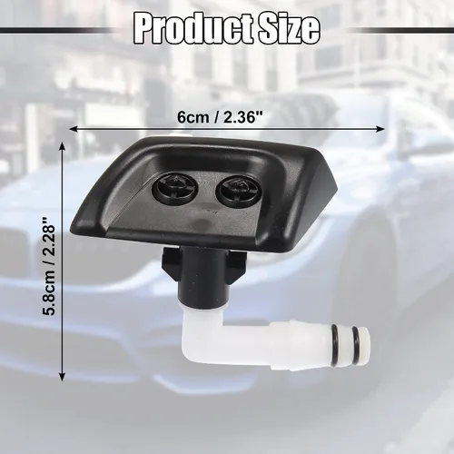 Miniatura 3 de ACROPIX Boquilla de lavado de faros delanteros izquierdo derecho Jet Fit para Land Rover Range Rover Sport HSE - Paquete de 2 unidades color negro
