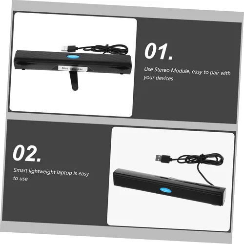 Miniatura 4 de TEHAUX -19 Altavoz Mini Barra De Sonido Módulo Estéreo 360 ° Sonido Surround Compatible Tv Tablet