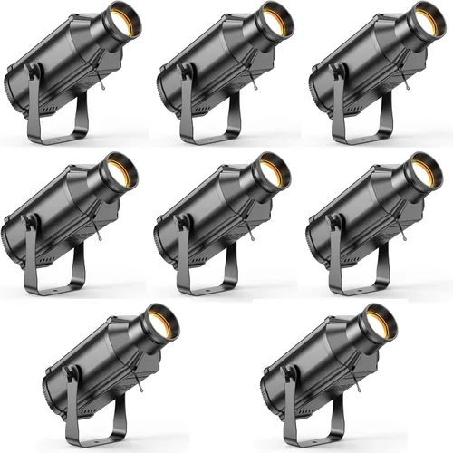 Miniatura 14 de LEKO - Focos de escenario de perfil, luces COB blancas frías y cálidas de 100 W, 3200K-5600K, control de zoom y luces elipsidales DMX512 Par, focos