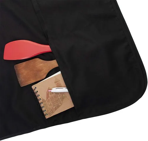 Miniatura 3 de TOPTIE Delantal unisex bordado aduana del chef de la cocina del chaleco del zapatero, uniforme de trabajo de la preparación de la pintura del arte