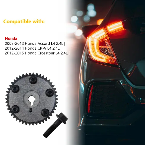 Miniatura 3 de Distribución de la válvula variable del motor (VVT) Engranaje del piñón Phaser del árbol de levas Apto para Honda 2008-2012 Accord, 2012-2014