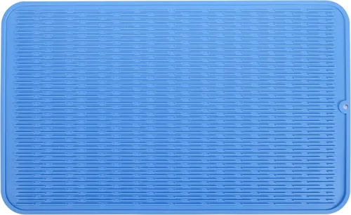 Miniatura 135 de MicoYang Alfombrilla de silicona para secado de platos para múltiples usos, fácil de limpiar, ecológica, resistente al calor, alfombrilla