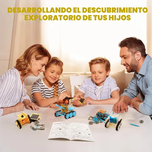 Miniatura 6 de Wesfuner Kit de robot solar 30 en 1, 243 piezas, juego educativo STEM para niños de 8 a 12 años, regalo de experimento científico para cumpleaños