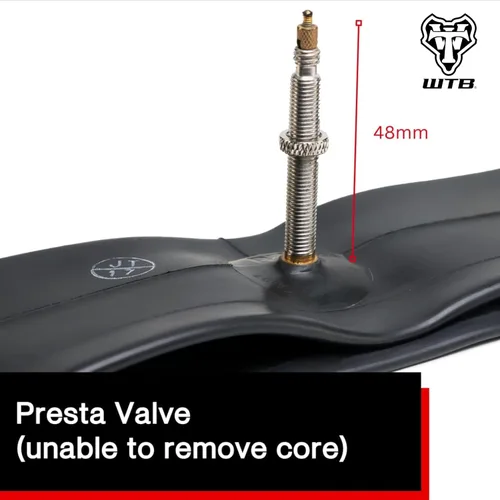 Miniatura 3 de WTB Bicycle Inner Tubes (26"/27.5"/29"/700c, 33/48mm Presta Valve) Mountain, Gravel, Road - Durable & Lightweight Butyl Rubber