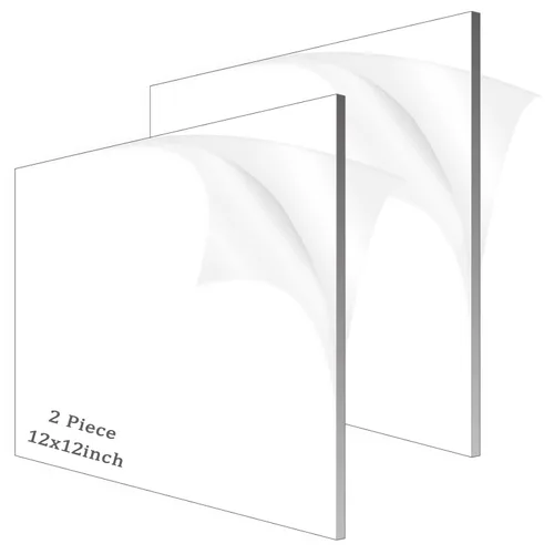 Miniatura 13 de 2 piezas de hojas de acrílico de 1/8" de espesor (3mm) de plexiglás transparente fundido de 12” x 16” con papel protector para letreros, proyectos