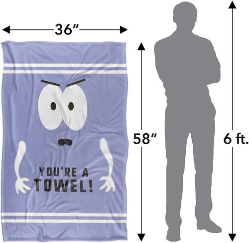 Miniatura 5 de South Park Towelie You're A Towel - Manta de tacto sedoso, súper suave, 36 x 58 pulgadas