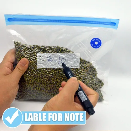 Miniatura 6 de Sous Vide Bags - 20 bolsas de 8.3 x 8.7 pulgadas/8.3x8.7 in, sin BPA, reutilizables, selladoras al vacío, mantienen los alimentos frescos