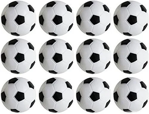 HUJI - Pelotas de futbolín de fútbol de mesa, tamaño reglamentario de 1.417 in