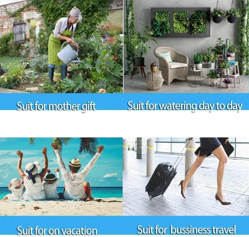 Miniatura 6 de ARTEM Picos de riego de plantas automáticas, dispositivos de riego automático para plantas de vacaciones, sistema de agua con válvula de control