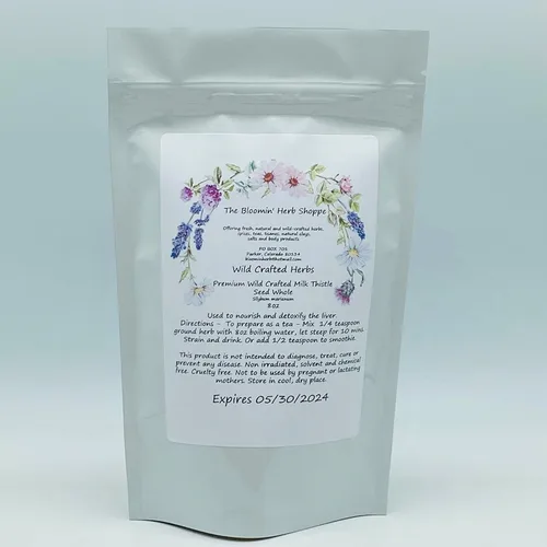 Miniatura 3 de Semilla de cardo mariano crudo silvestre de 8 oz Silybum Marianum The Bloomin Herb Shoppe