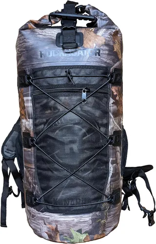 Mochila impermeable Kanarra de 90L de Rockagator para acampada, senderismo, caza - Gran capacidad, cierre enrollable de tapa, Camuflaje, 40 litros