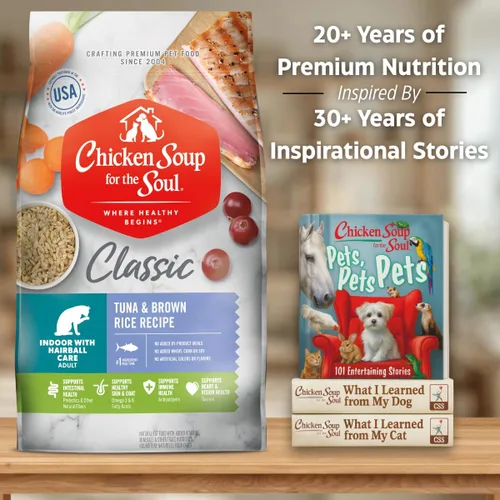 Miniatura 10 de Chicken Soup for the Soul Natural Premium Alimento seco para gatos adultos, primer ingrediente de carne real, sin subproductos, apoya la salud