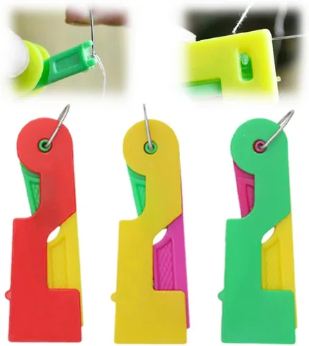 Enhebrador de Agujas de Ayuda de Enhebrado Automático, Mini Enhebradores de Agujas de Máquina de Coser Manual, Enhebrador de Agujas de Costura 3