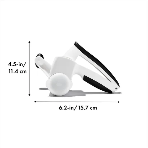 Miniatura 3 de OXO Good Grips Rallador giratorio y buen agarre grabado Zester y rallador