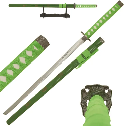 Miniatura 14 de Snake Eye Tactical Espada samurái katana de dos tonos con soporte de espada gratis