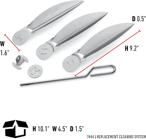 Miniatura 3 de Weber 7444 Sistema de limpieza One Touch Aluminio 22.4 in & Char-Baskets