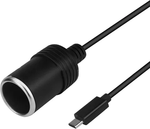 Miniatura 2 de TECKEEN USB a 12V enchufe de encendedor de cigarrillos de coche, adaptador de cable de alimentación para Dash Cam, GPS, tiras de luz LED para coche