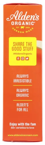 Miniatura 3 de Aldens Organic New School - Barras de helado de naranja, 3 onzas líquidas, 4 unidades por paquete, 12 paquetes por caja.