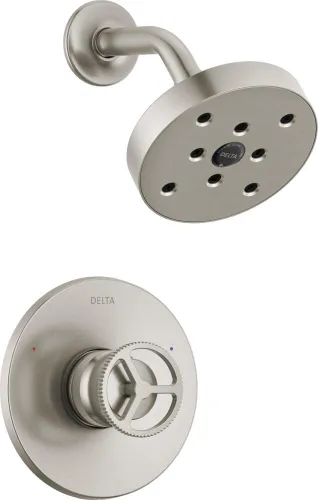 Miniatura 10 de DELTA FAUCET Trinsic - Grifo de ducha de un solo mango con cabezal de ducha H2Okinetic, juego de grifo de ducha negro, kit de molduras de ducha