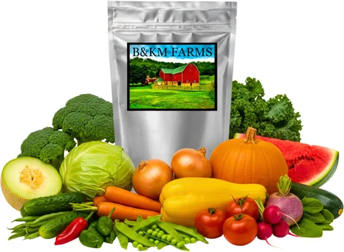 Miniatura 12 de B&KM Farms Más de 30,000 semillas de supervivencia Kit de suministro para más de 5 años. 50 semillas de frutas y verduras sin OMG para plantar un