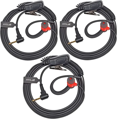 Miniatura 8 de HYS Auricular Walkie Talkie en forma de G con micrófono PTT, gancho de oreja para Motorola T200TP T260 T260TP T402 T460 T465 T600 T605 T800 MH230R