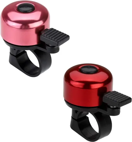 Miniatura 34 de Timbre de Bicicleta Timbre de Bicicleta Sonido Nítido para Adultos Niños Niños Niñas Rojo