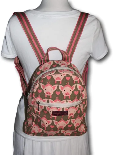 Miniatura 5 de Bungalow 360 Mini mochila para adultos, Cerdo, Mochila pequeña estilo mini