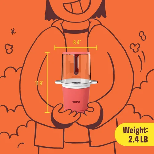 Miniatura 7 de Máquina de palomitas de maíz Air Popper - Máquina de palomitas de maíz Air Pop de 10 tazas con taza medidora, palomitas de maíz compactas sin aceite