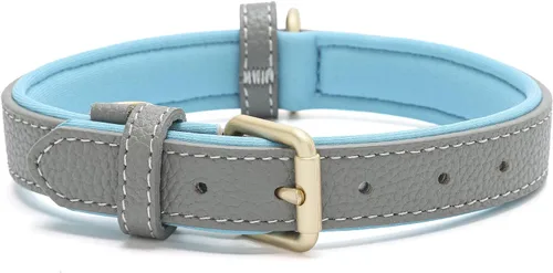 collar clásico para perro de piel auténtica suave y transpirable, impermeable, para perros grandes y medianos pequeños