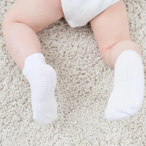 Miniatura 7 de Zaples - Calcetines altos hasta el tobillo para bebé con base antideslizante, unisex