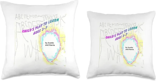 Miniatura 3 de Child's Play To Learn Austin Harris Austin and Harris - Almohada infantil de 3 a 7 años, 16 x 16 pulgadas, multicolor