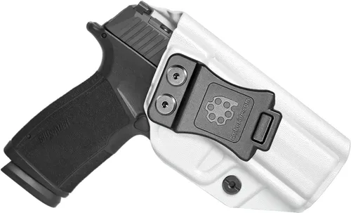 Miniatura 10 de Amberide Sig P365 XMacro IWB Holster, Kydex-Boltaron dentro de la cintura para P365 XMacro 0.354 in, extracción rápida, retención segura, 0-30° Cant