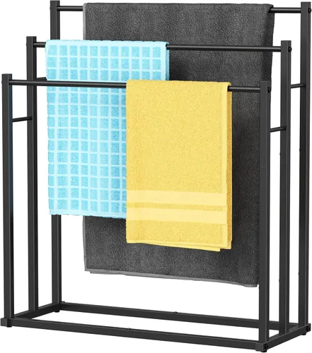 Miniatura 10 de Honiter Toalleros para Baño, 2 Niveles Toallero Más Ancho para Secar Toallas al Aire Libre, Toallero Independiente, Soporte para Toallas de Piscina
