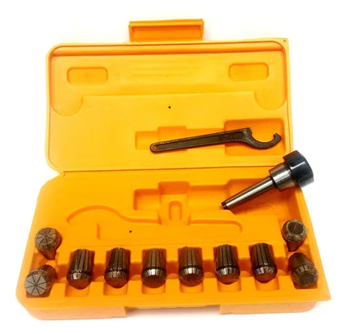 Miniatura 8 de HHIP 3901-5108 BT-40 ER-32 Juego de pinzas y mandril de 10 piezas, ER-32, longitud de calibre de 2.75 pulgadas