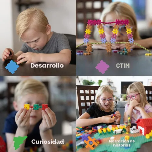 Miniatura 2 de KADU Rainbow - Juego de 250 piezas STEM/STEAM + juguete de construcción, para juegos abiertos + imaginativos a partir de 5 años Arcoír