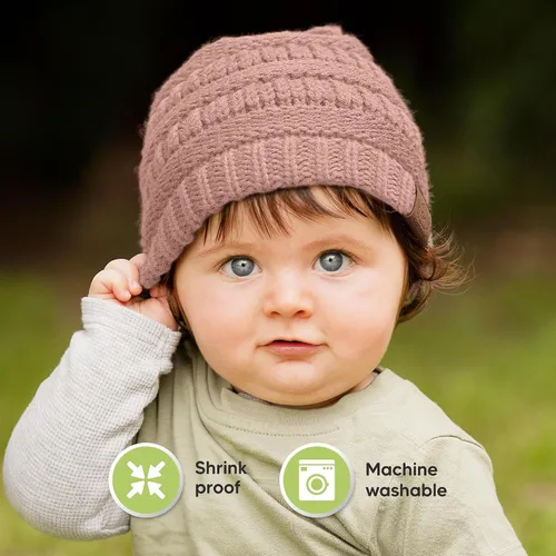 Miniatura 96 de KeaBabies 3-Pack Baby Beanies for Boys, Girls - Stretchy Knit Baby Hats, Cute Newborn