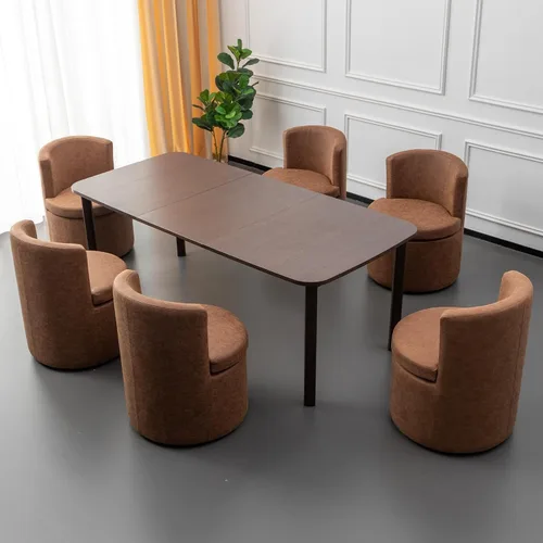 Miniatura 8 de Juego de 2 sillas de comedor con ruedas de piel sintética, modernas tapizadas para cocina y comedor, cómodas sillas decorativas, para dormitorio
