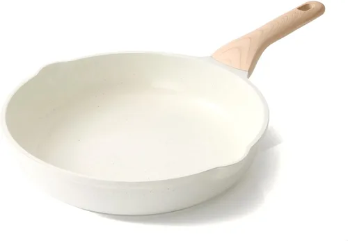 Miniatura 16 de Kordisen Sartén de cerámica antiadherente, sartén grande de cerámica de 12.5 pulgadas, sartén de cocina saludable y no tóxica, mango que se mantiene