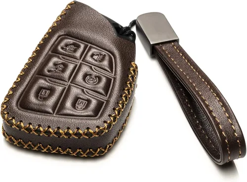 Miniatura 2 de Vitodeco Funda Protectora de Cuero para Llavero Inteligente Compatible con Chevrolet Silverado, Colorado, Suburban, Tahoe, Blazer, Equinox, Traverse