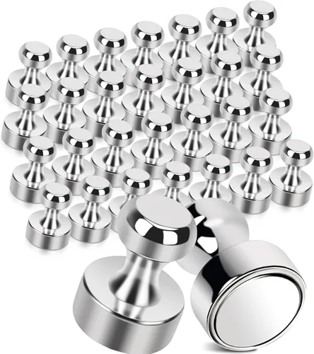 Miniatura 8 de Paquete de 28 imanes de neodimio fuerte de 0.394 x 0.594 pulgadas para pizarra blanca, imanes de tierras raras pequeños imanes magnéticos