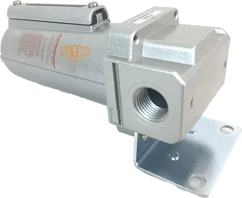 Miniatura 4 de 1/2 "NPT Heavy Duty Filtro de partículas de grado industrial/trampa de agua para líneas de aire comprimido de compresor de aire, 5u con cuenco