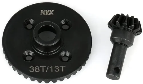KYX Carreras de acero endurecido engranaje cónico conjunto de ejes delanteros y traseros actualizaciones piezas accesorios para 1/10 RC coche axial